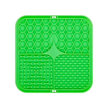 Pet Lick Silicone Mat Slow Feeder Dog and Cat Licking Pad anti Chock Food Plate Bathing Distraction Sucker Training Supplies